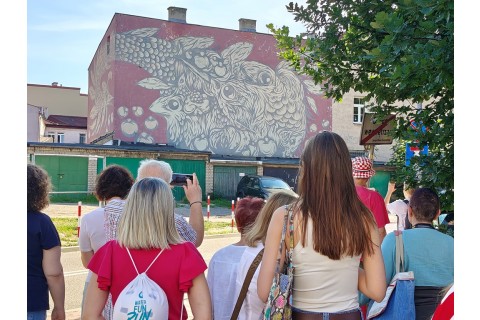 Spacer rodzinny po Białymstoku - Śródmiejskie murale