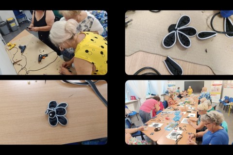 Warsztaty kreatywne dla seniorów - Biżuteria z zamków błyskawicznych