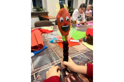 Warsztaty kreatywne dla dzieci od 7 lat Drewniane Kukiełki na łyżkach