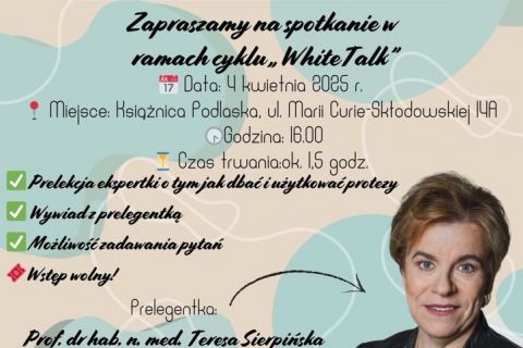 „Z protetyką na Ty. Krótki poradnik dla użytkowników protez” 